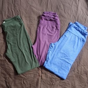 Lularoe Set of 3 OS leggings